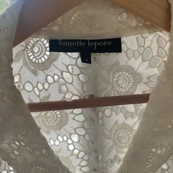 Nanette Lepore white lace jacket too - Picture 2 of 4